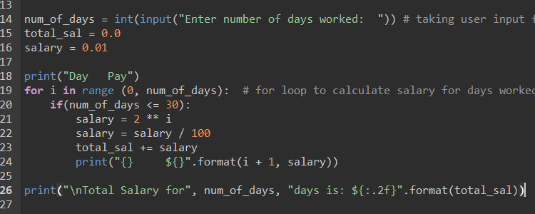 I need assistance!! im using Python and I was