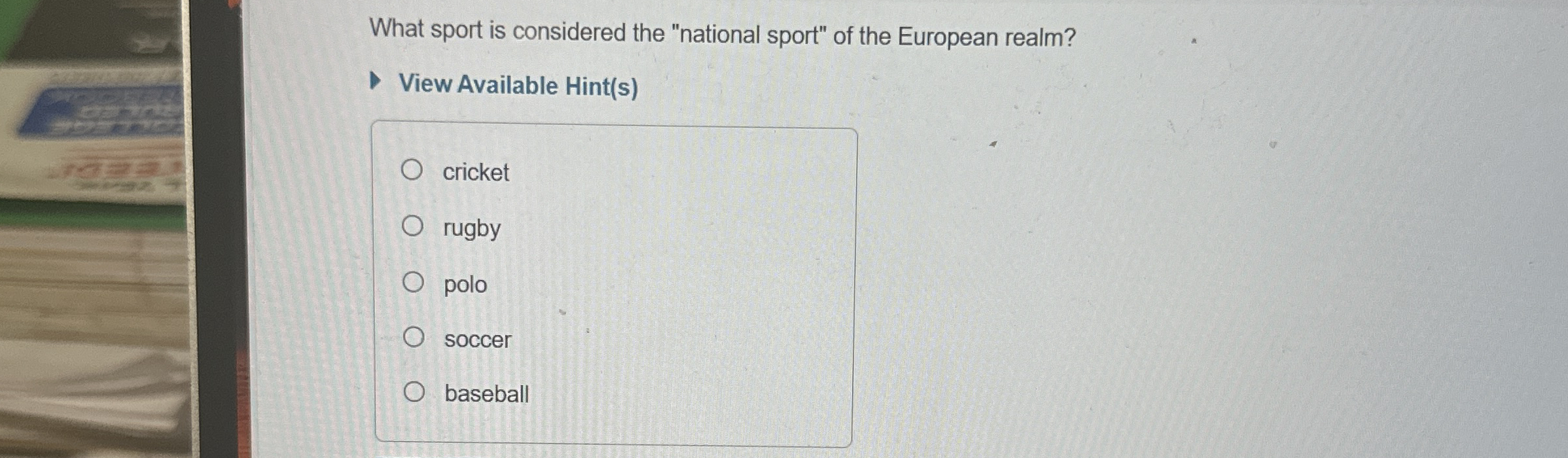 What sport is considered the "national sport" of