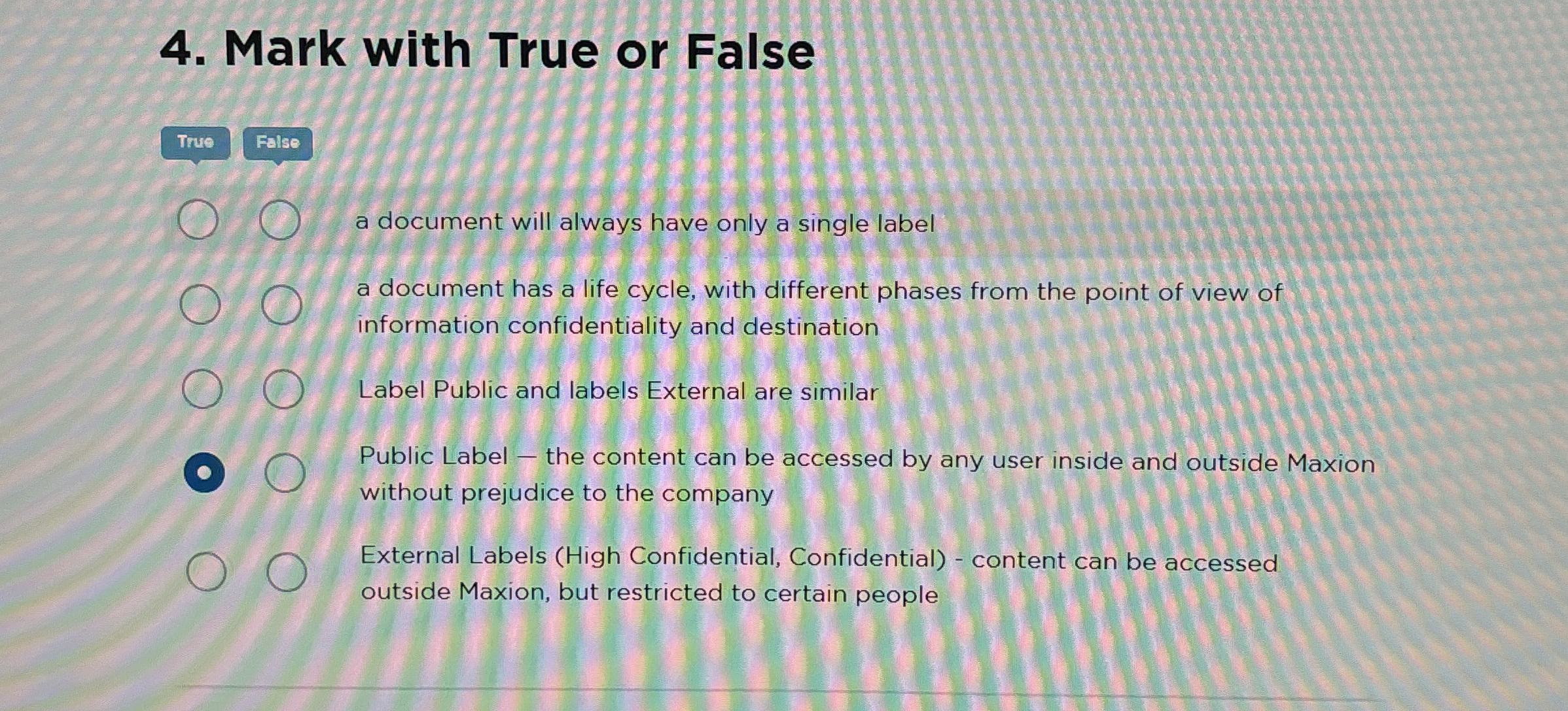 a document will always have only a single label a