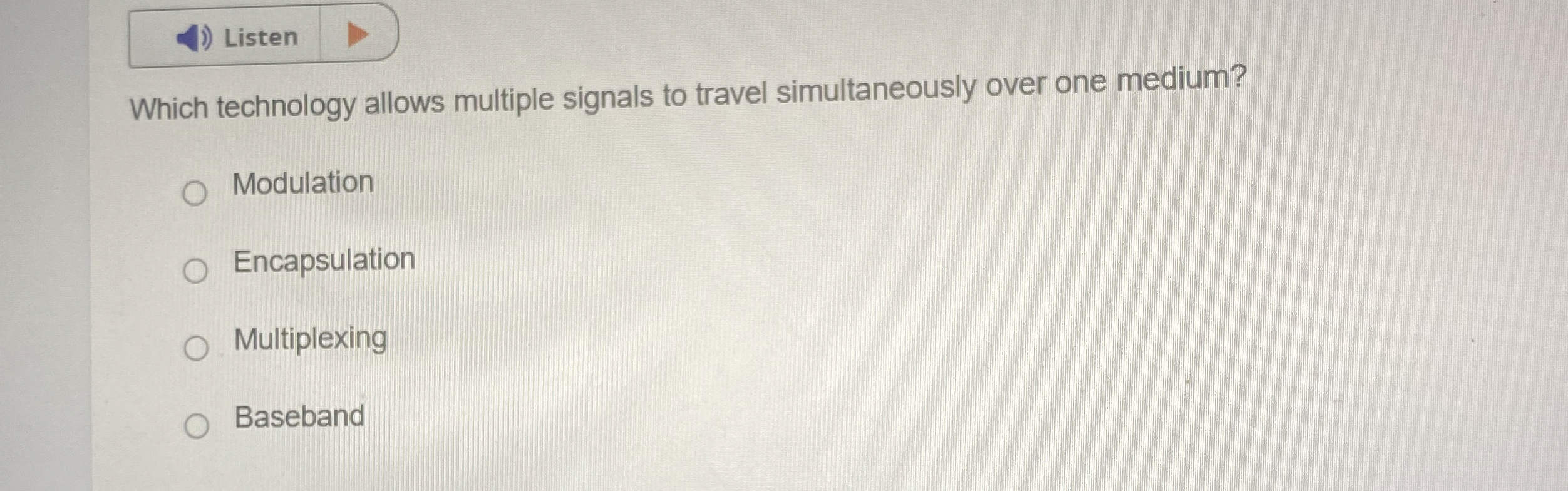 Which technology allows multiple signals to