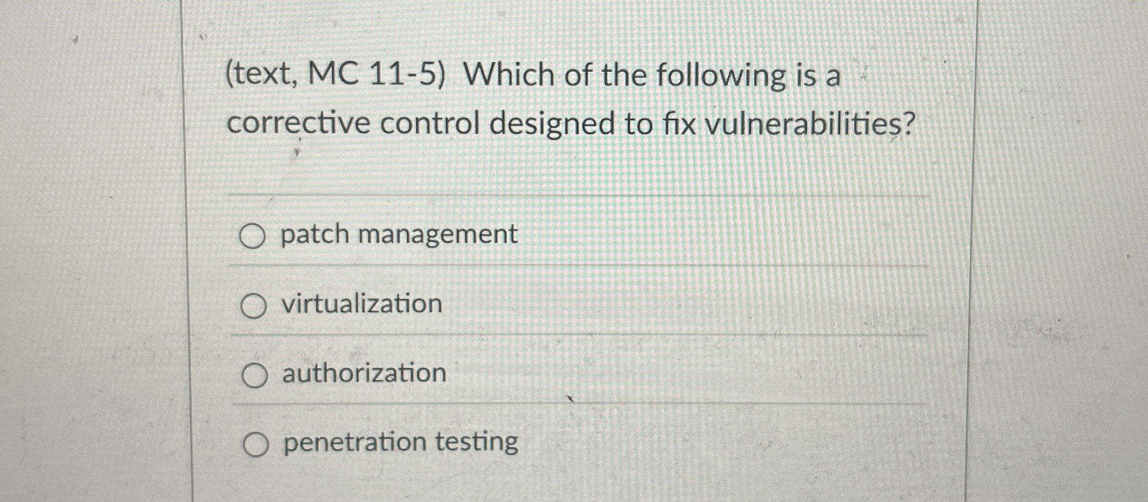 ( text , MC 1 1 - 5 ) Which of the following is a