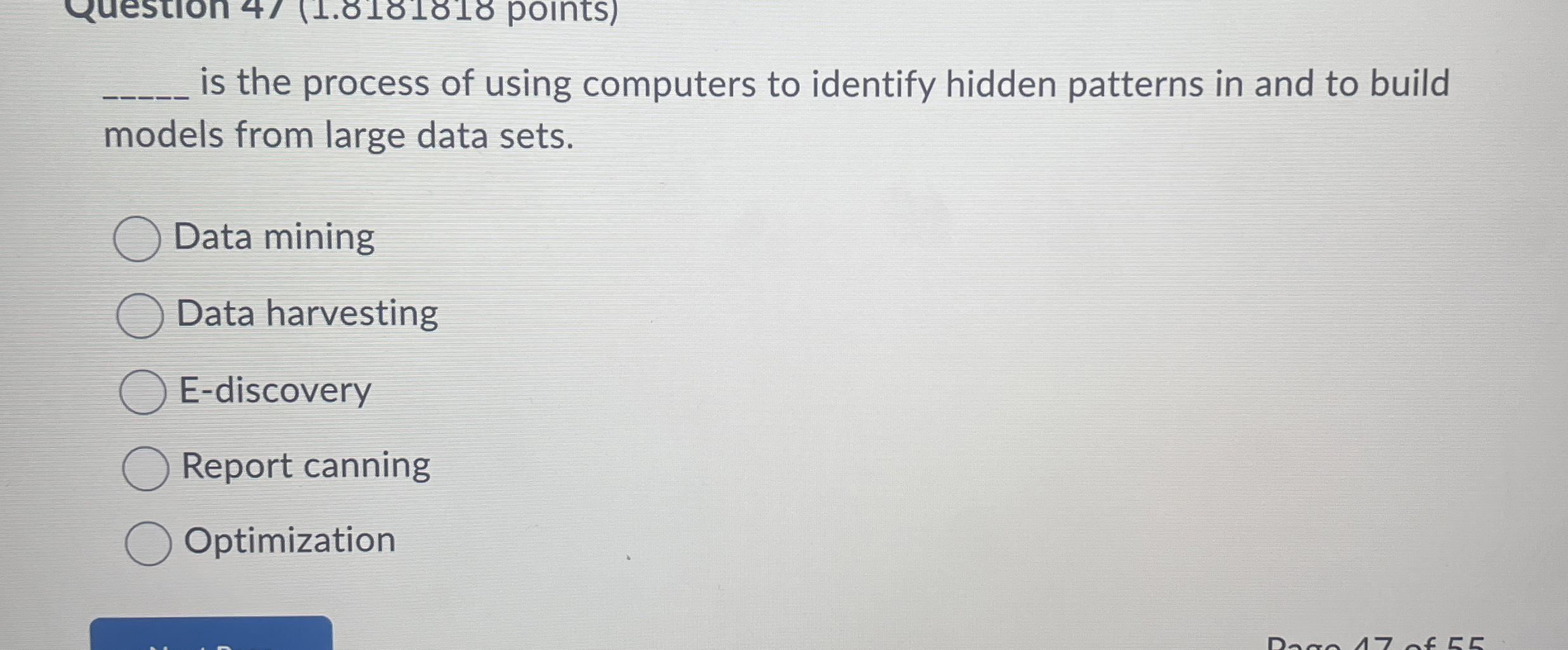 q , is the process of using computers to identify