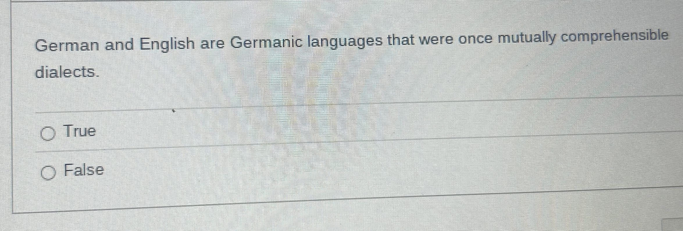 German and English are Germanic languages that