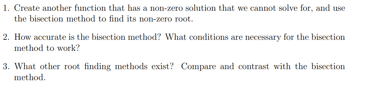 1 . Create another function that has a non - zero