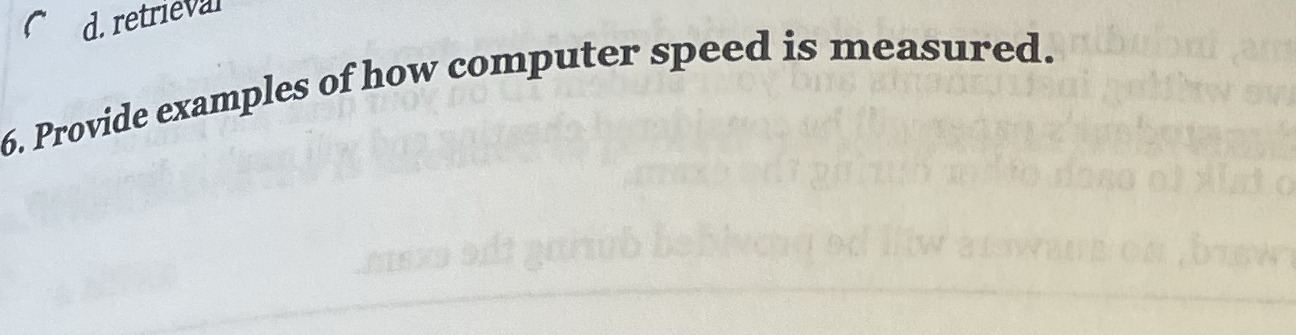 Provide examples of how computer speed is