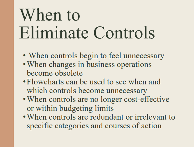 Please explain briefly each bullet on when to