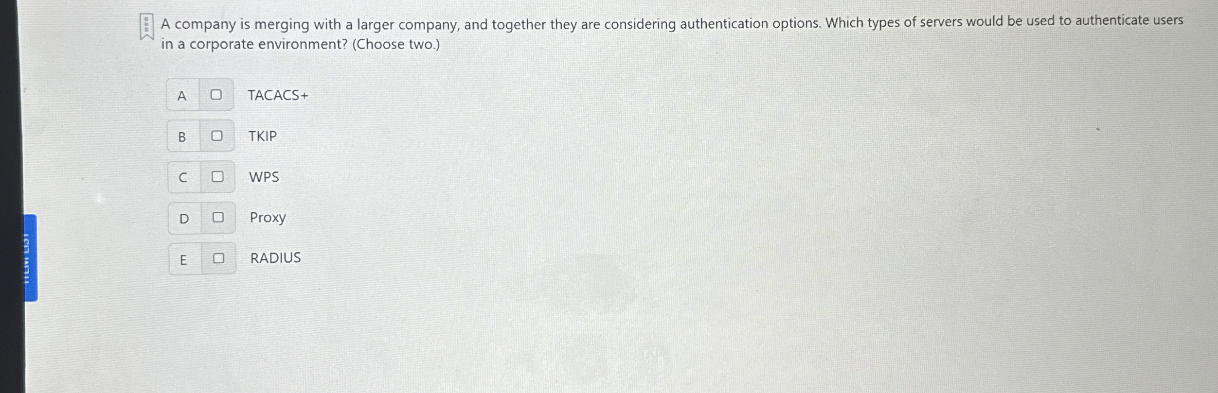 A company is merging with a larger company, and