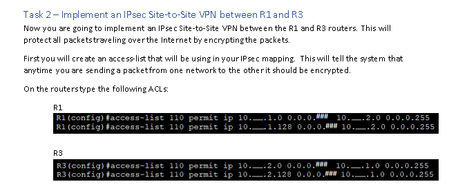I need to configure ACLs but i need the last