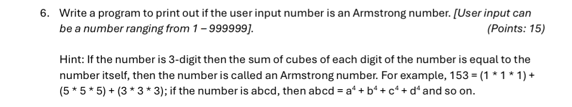 Write a program Using C programming to print out