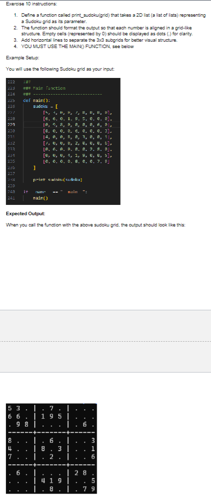 Exercise 1 0 instructions: Exercise 1 0