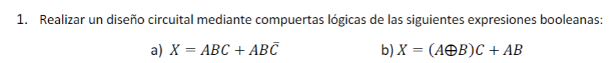 Realizar un dise o circuital mediante compuertas