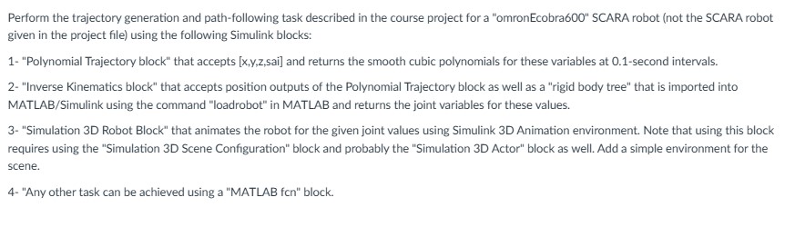 Perform the trajectory generation and path -