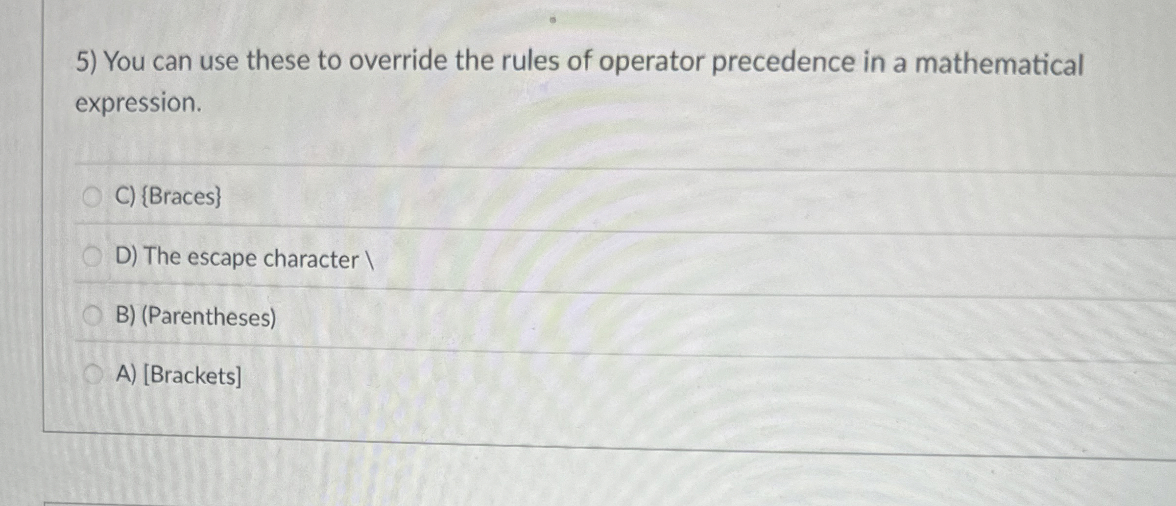 You can use these to override the rules of