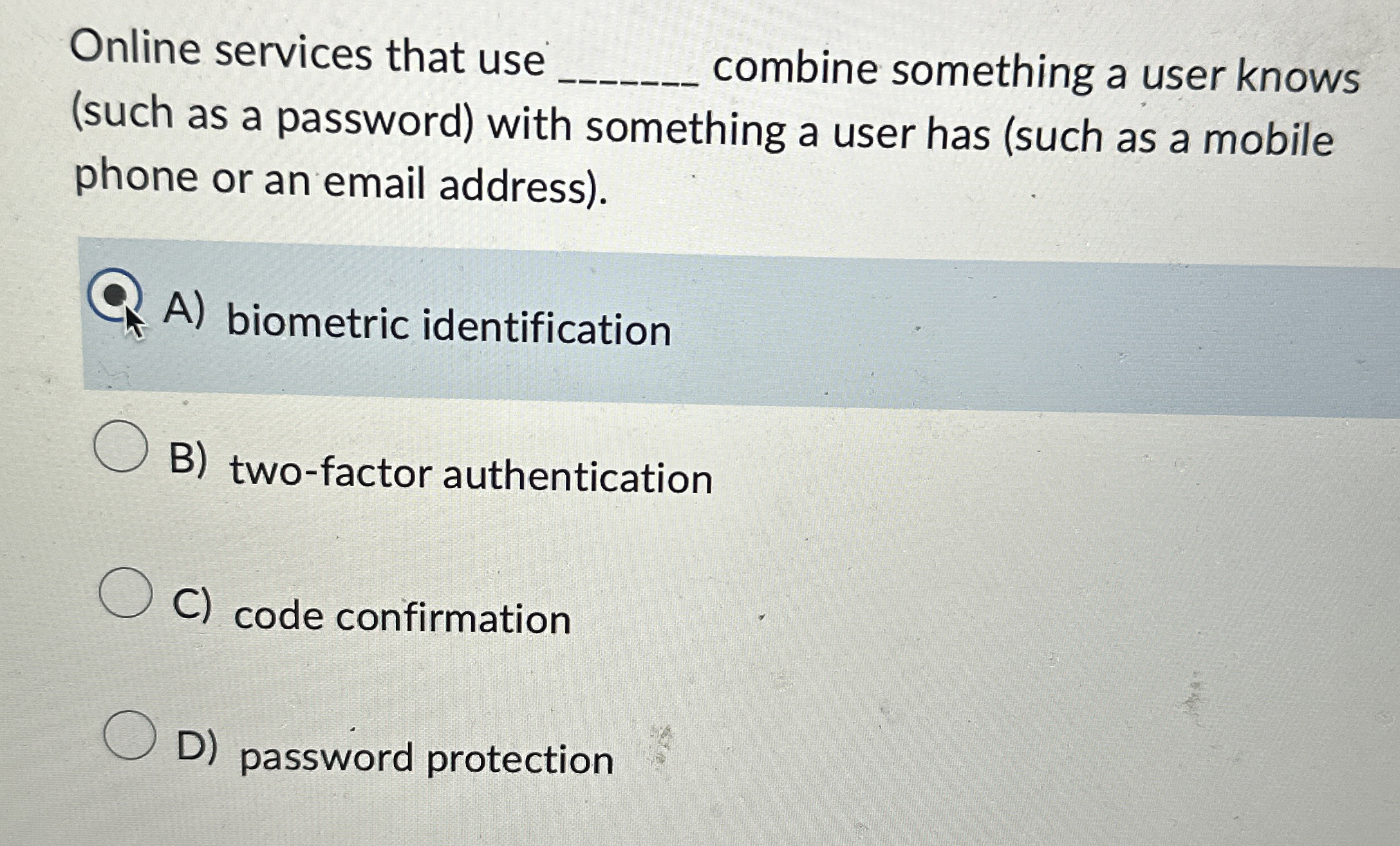 Online services that use combine something a user