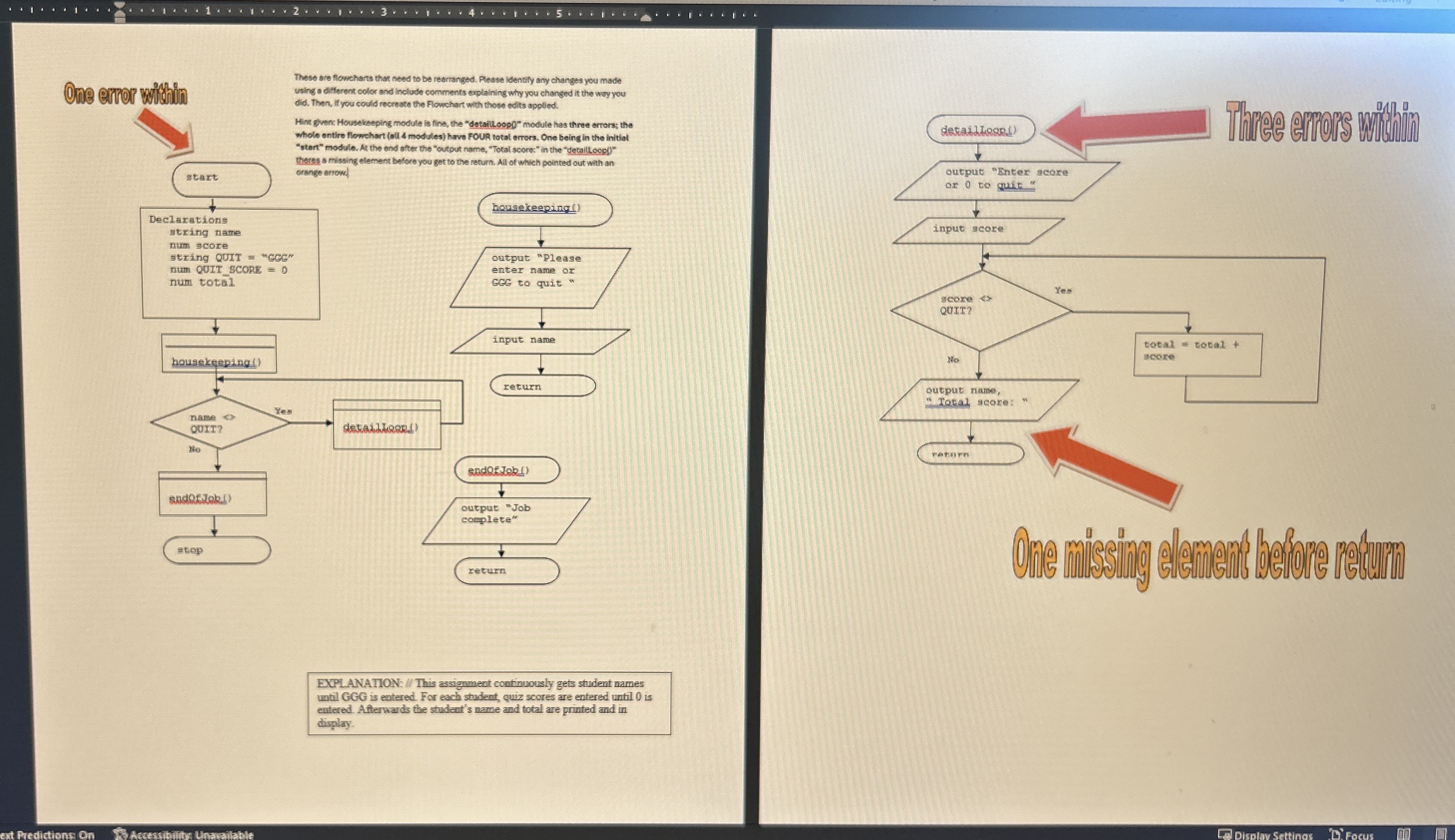 Ons error wisthilo Declarations tting name num