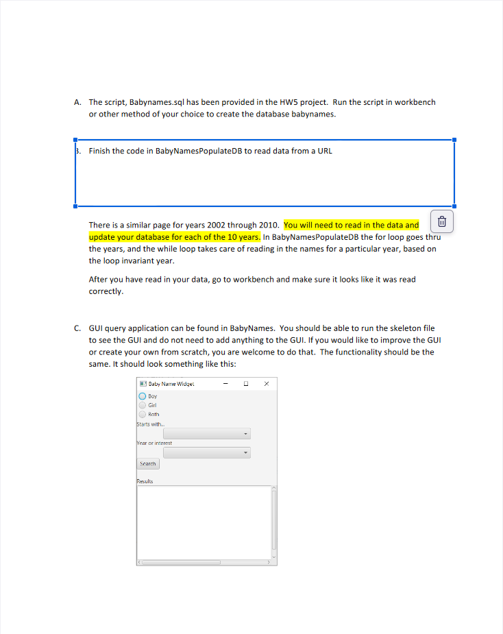 Here is the Java Code I have so far: import