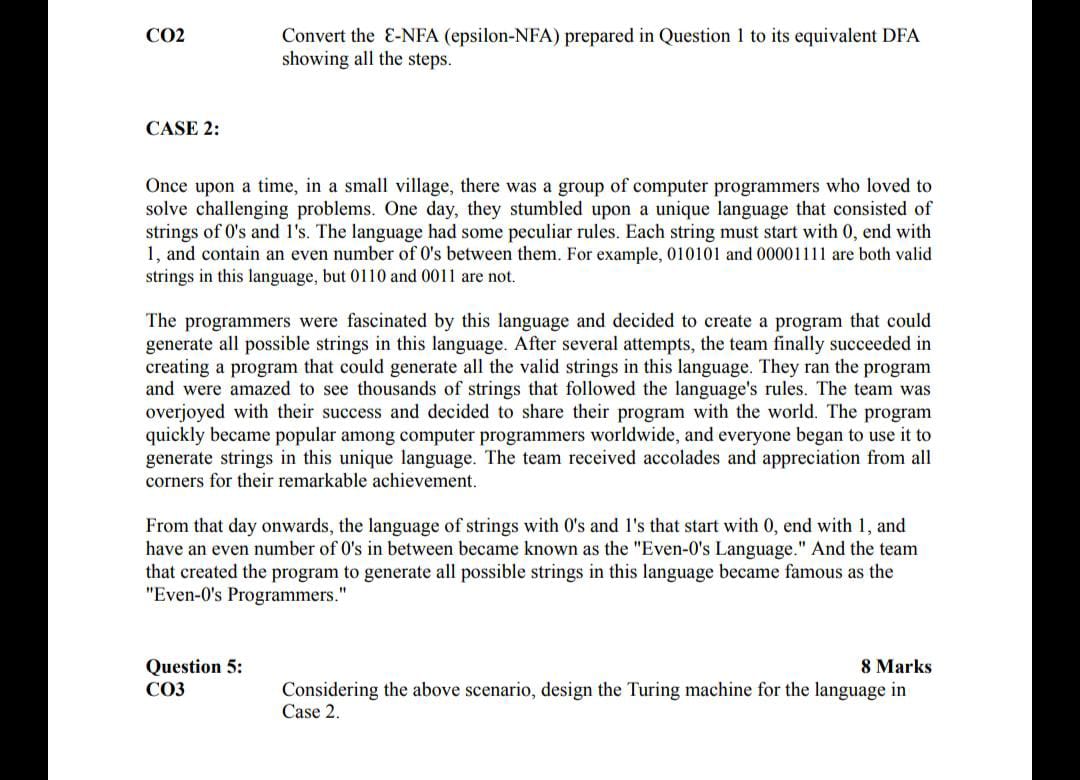 showing all the steps. CASE 2 : Once upon a time,