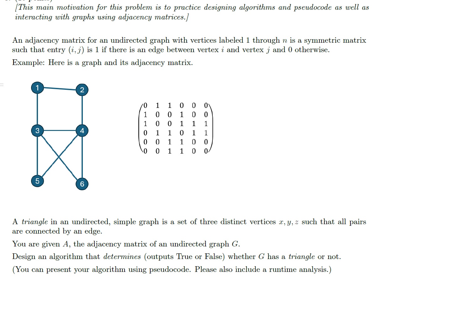 [ This main motivation for this problem is to