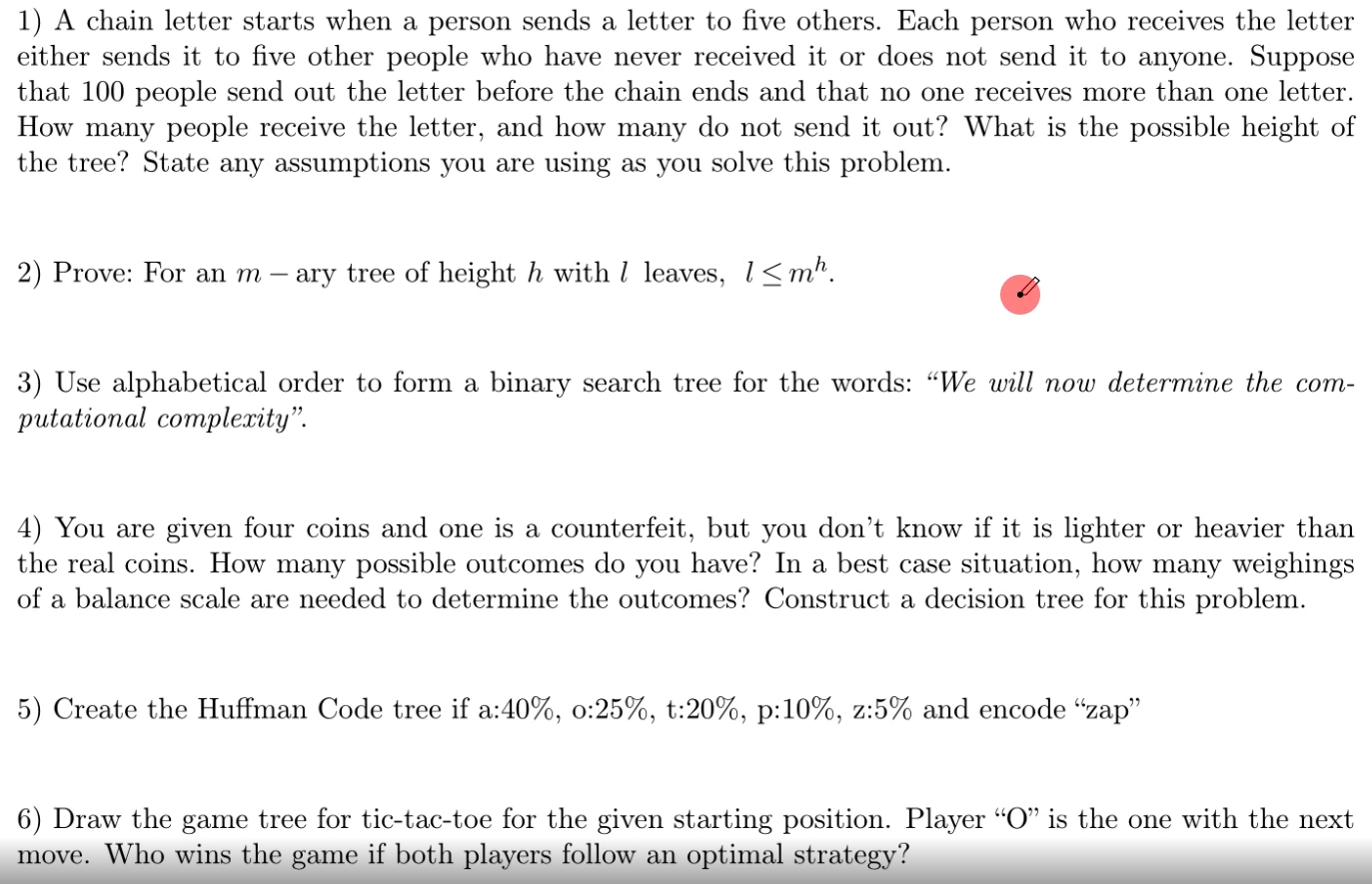 1 ) A chain letter starts when a person sends a