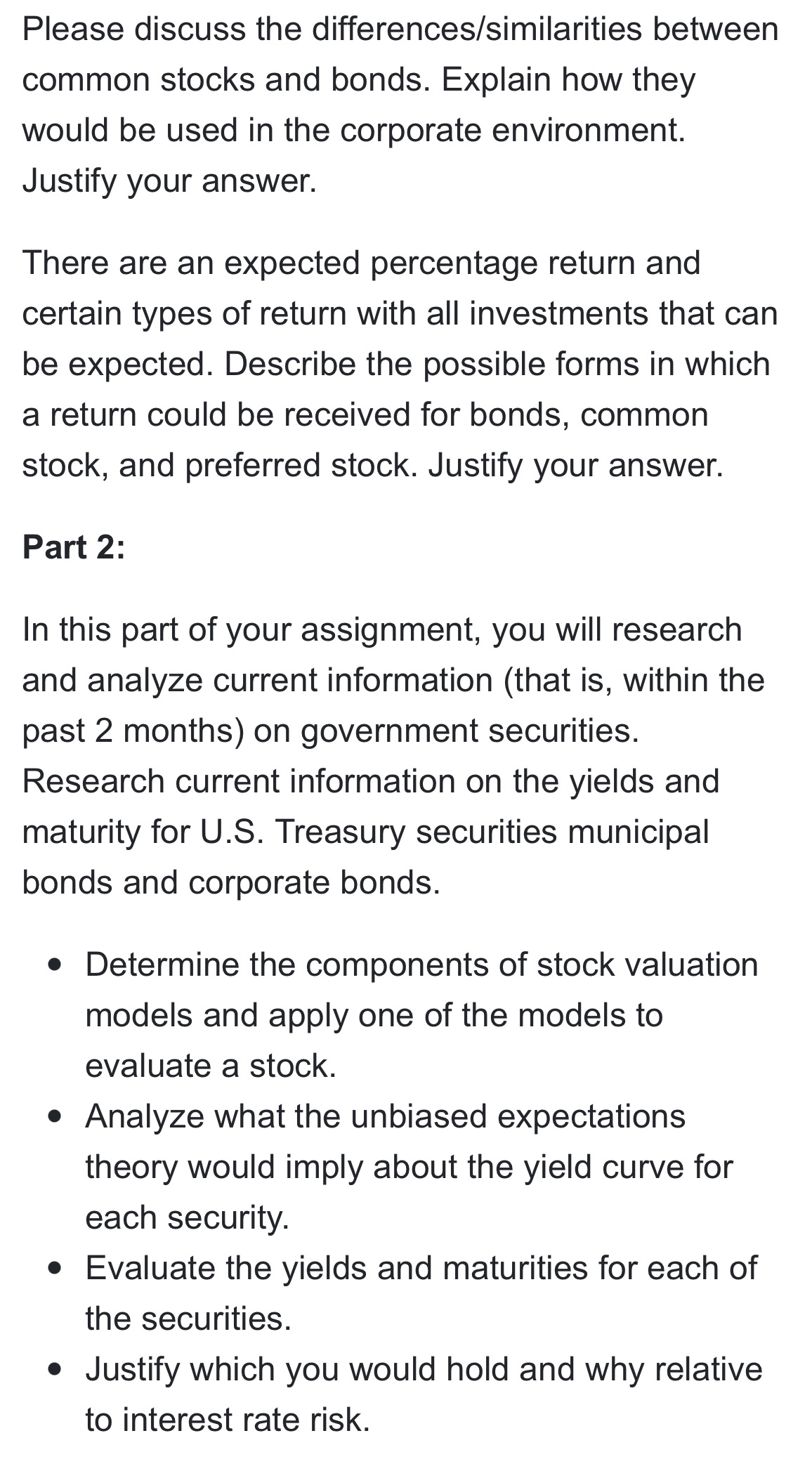 Please discuss the differences/similarities