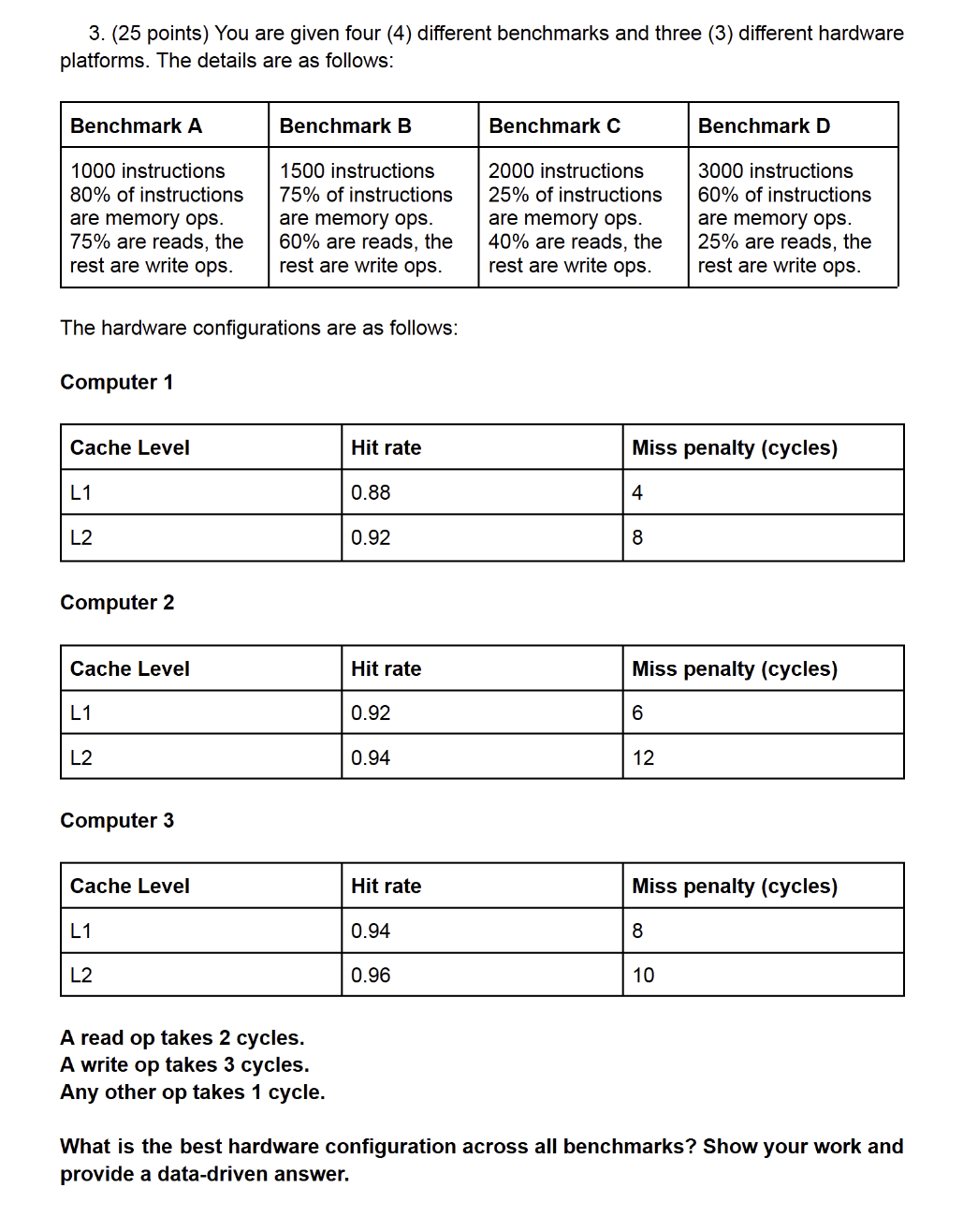 For this problem, you can write a program but