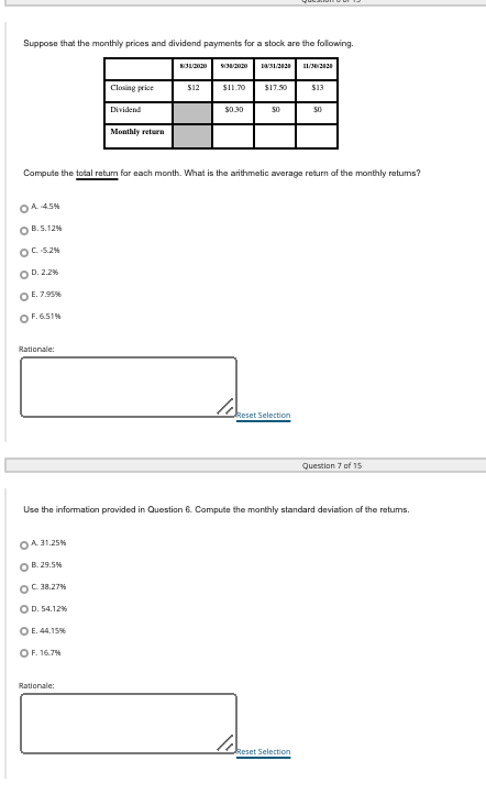 FINANCE BUS 314. Need answer asap, thank you in