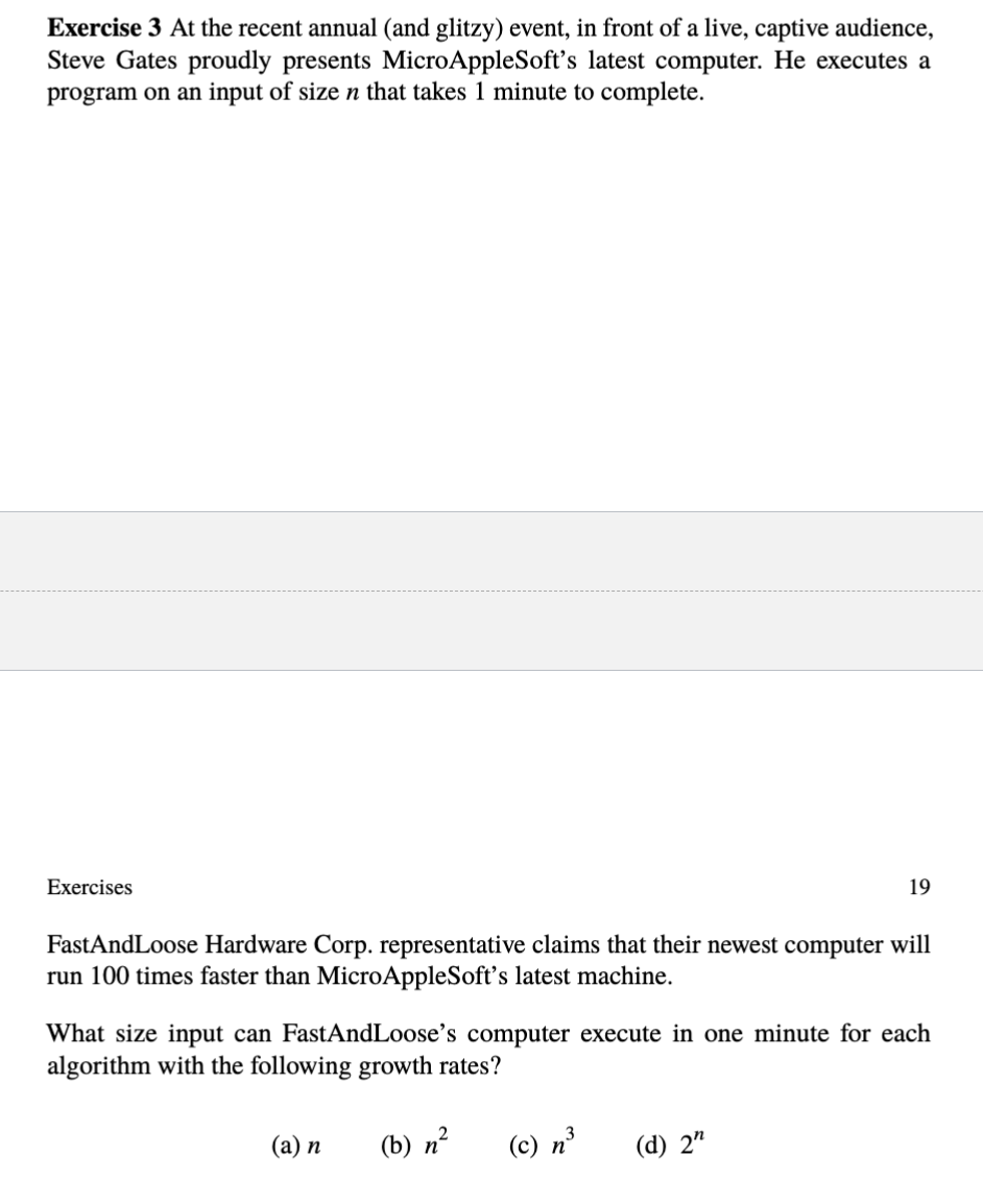 Exercises FastAndLoose Hardware Corp.