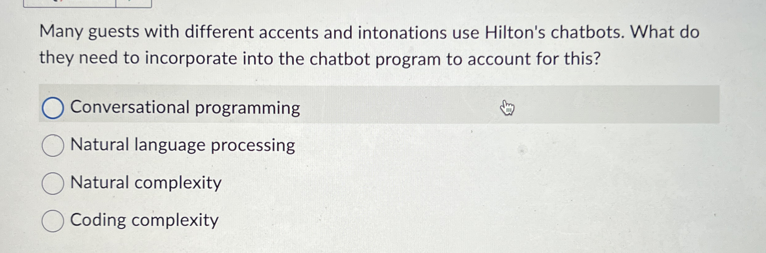 Many guests with different accents and