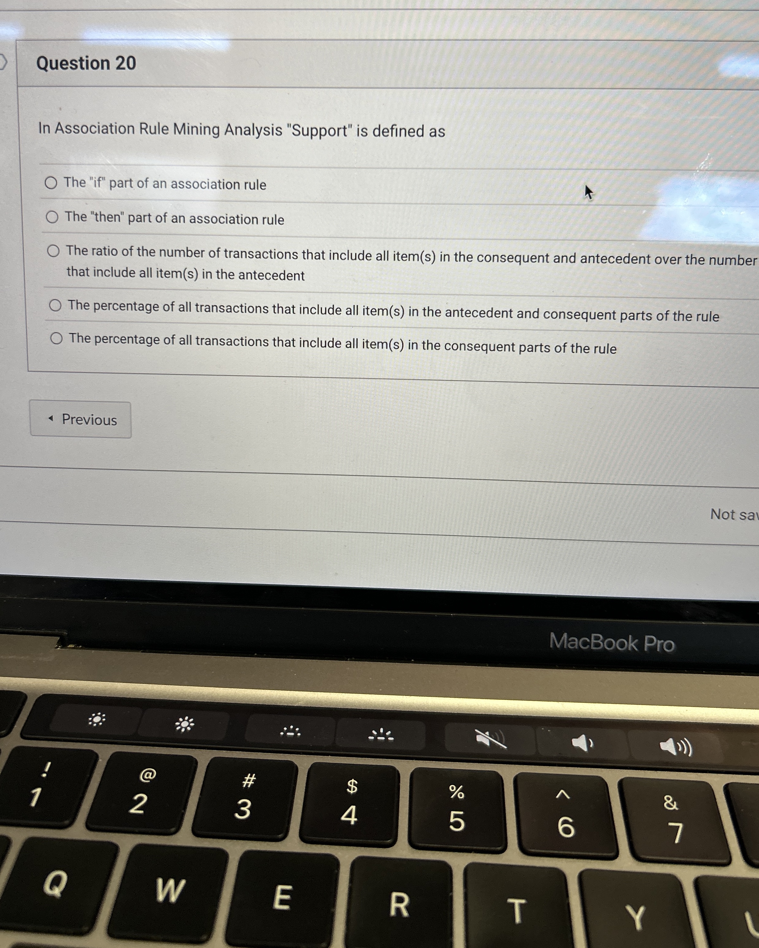 Question 2 0 In Association Rule Mining Analysis