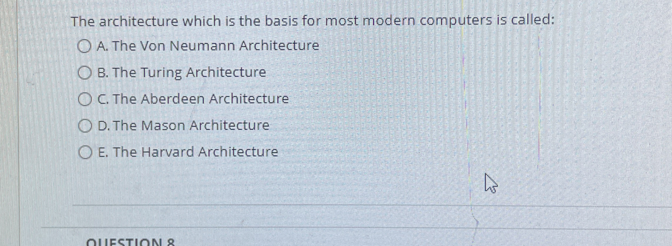 The architecture which is the basis for most