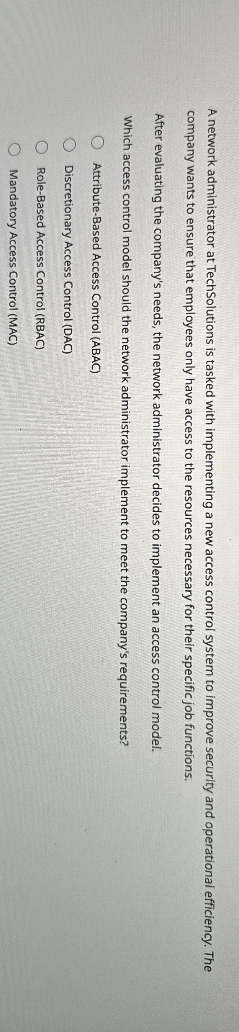 A network administrator at TechSolutions is