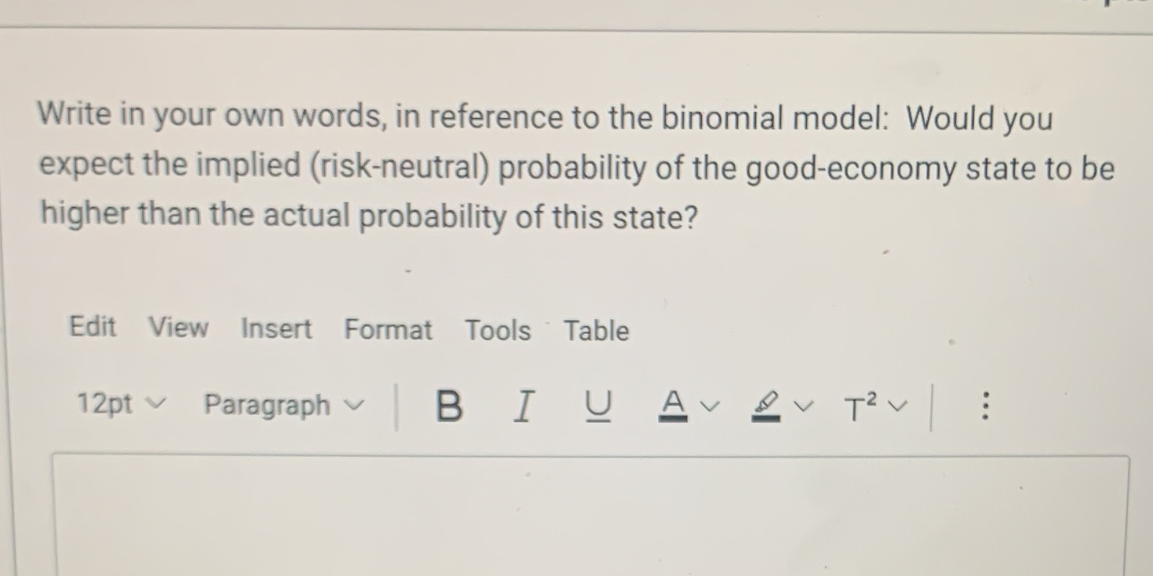 Write in your own words, in reference to the