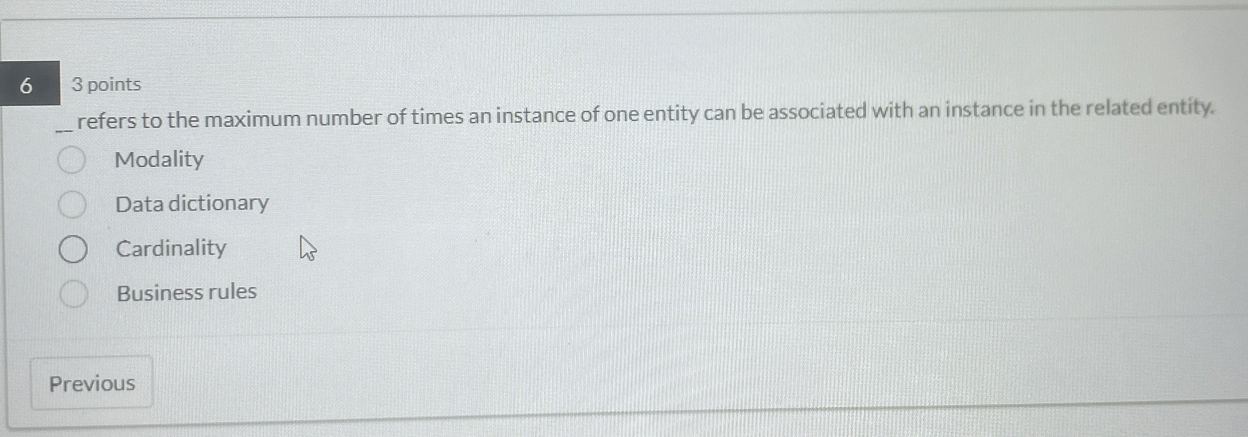 6 3 points _ _ refers to the maximum number of