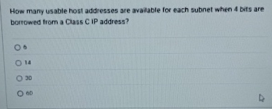 How many usable host addresses are available for