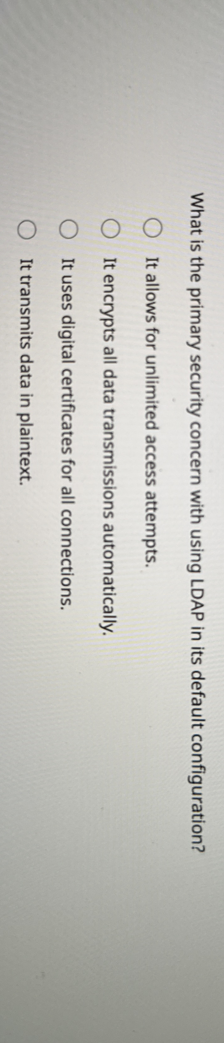 What is the primary security concern with using