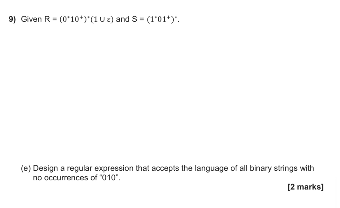 what is the drawing for e ? Given R = ( 0 * * 1 0