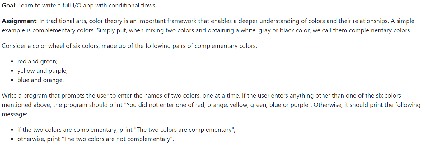 Goal: Learn to write a full I / O app with
