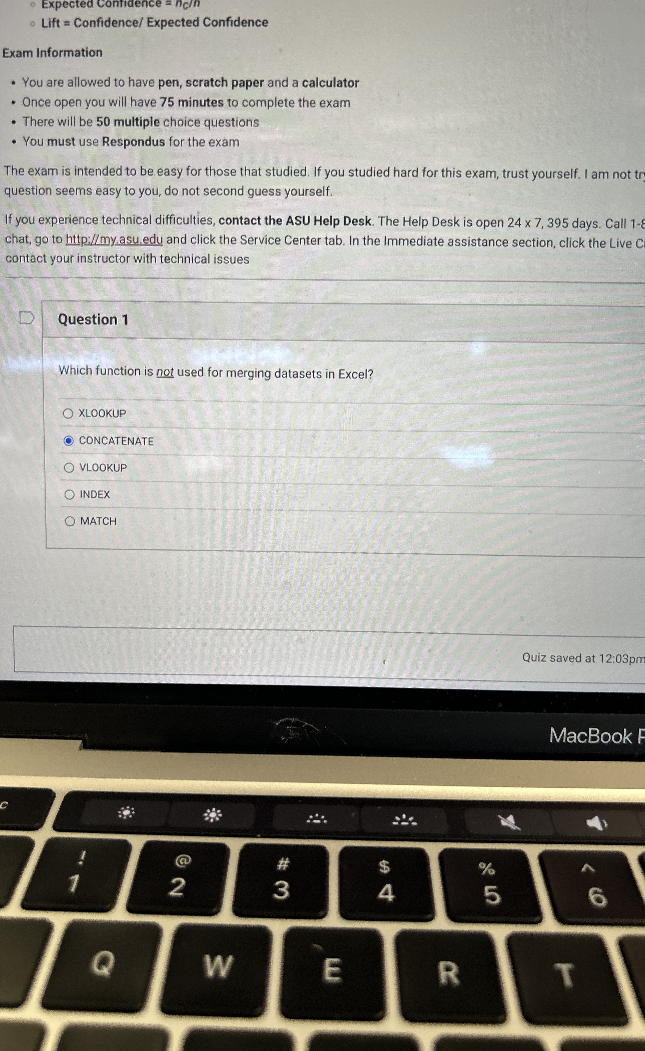 Question 1 Which function is not used for merging