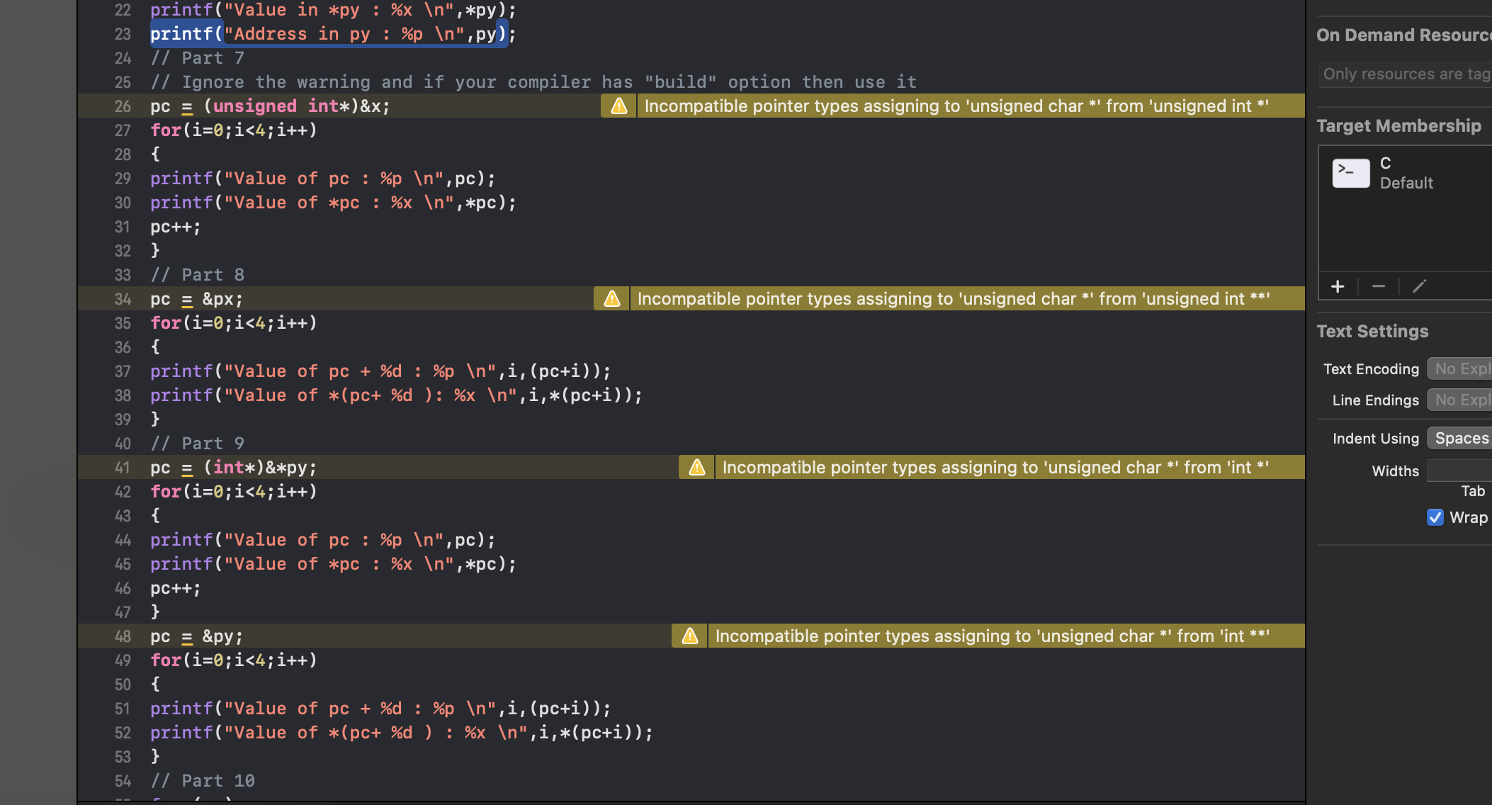 When i compile this code, I get soft errors with