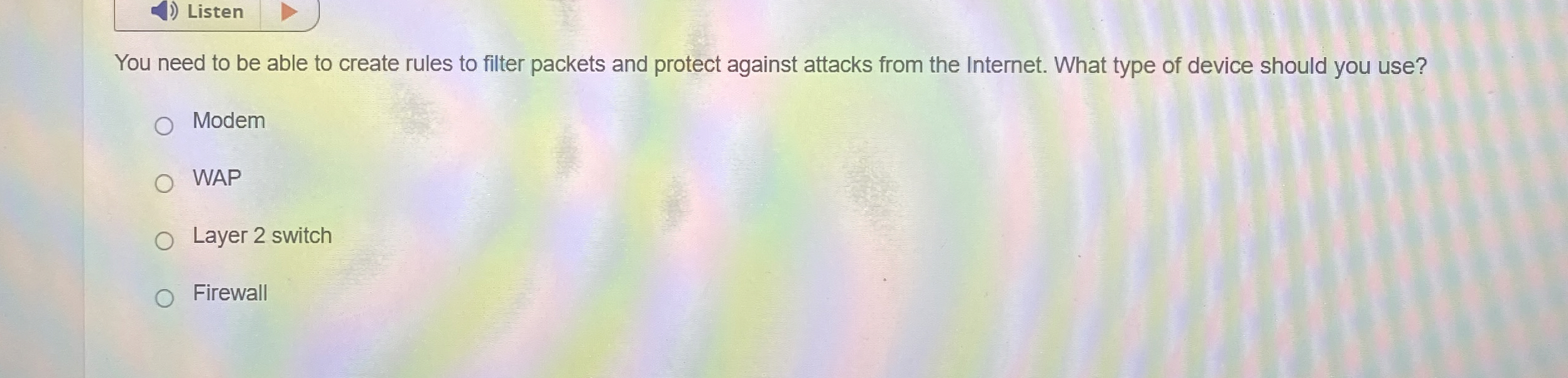 You need to be able to create rules to filter