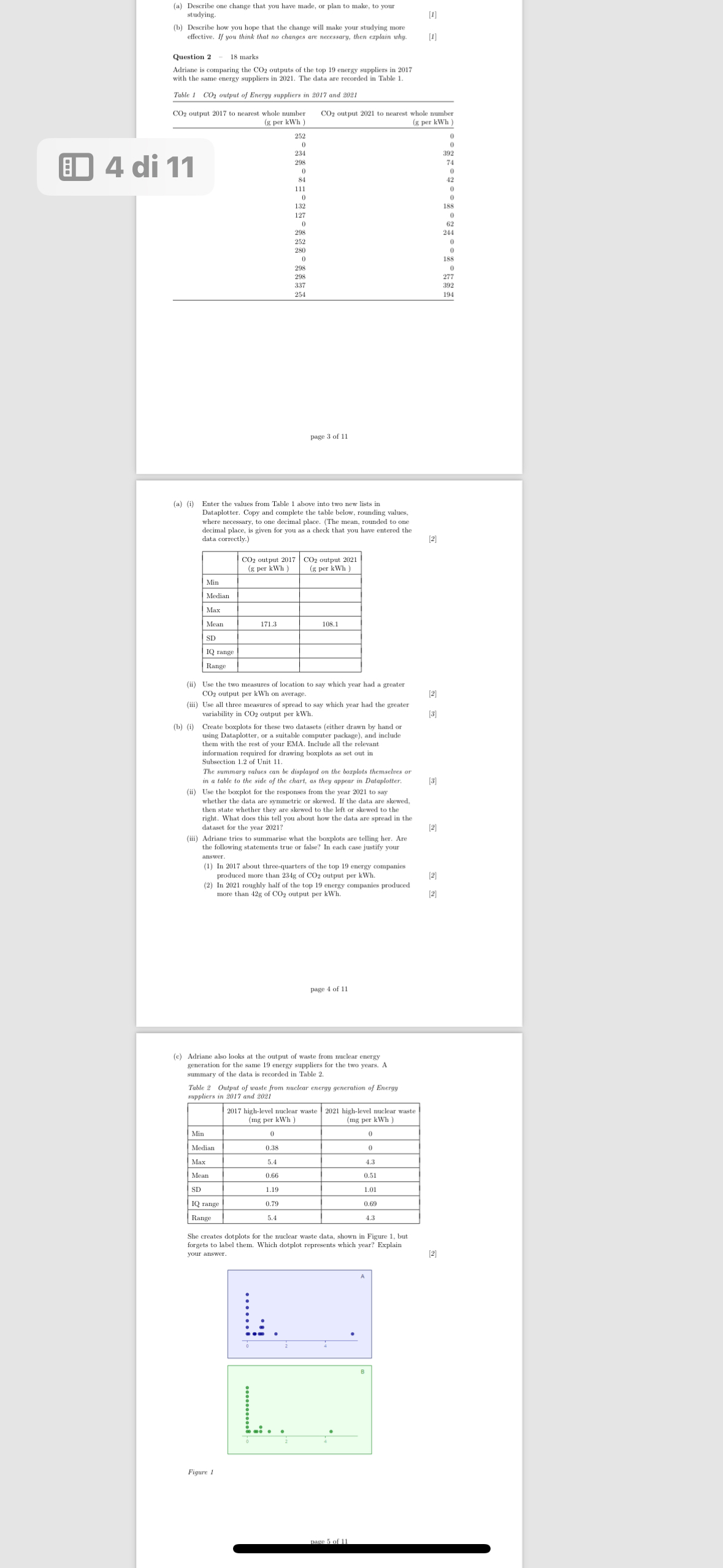 Question 2 - 1 8 marks Adriane is comparing the C