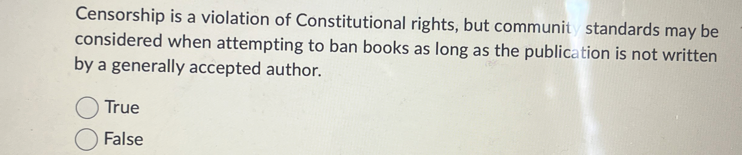 Censorship is a violation of Constitutional