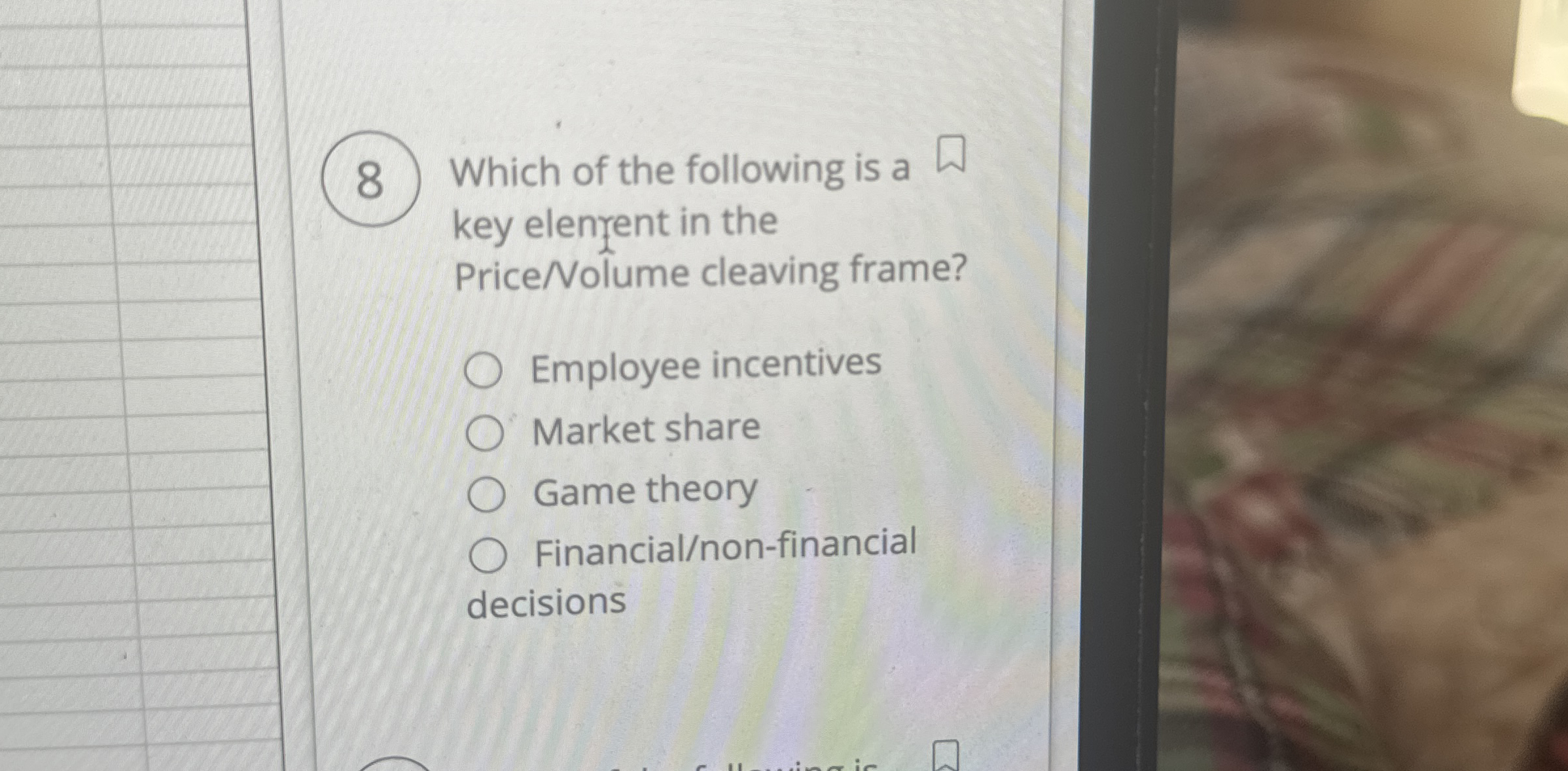 Which of the following is a key elenrent in the