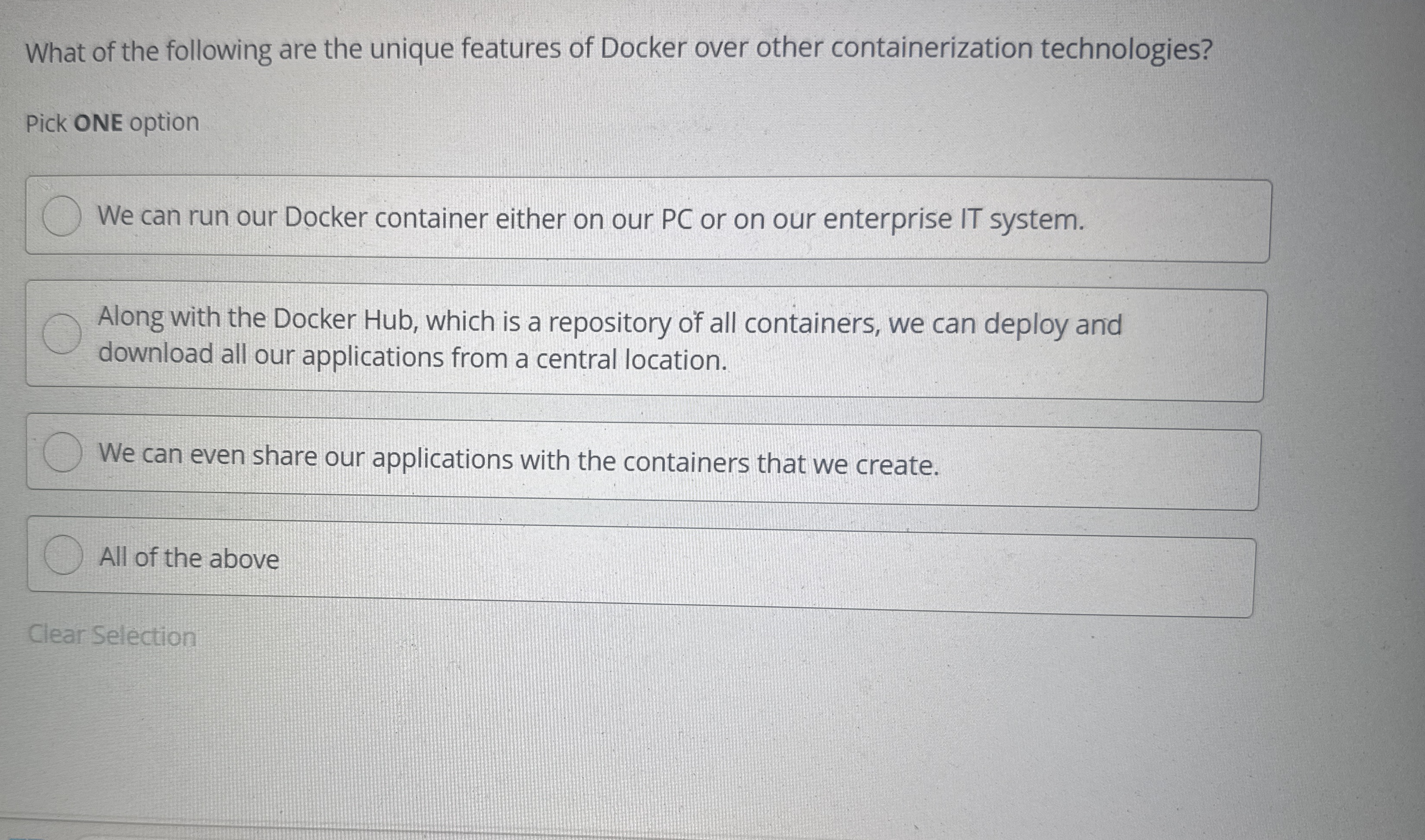 What of the following are the unique features of