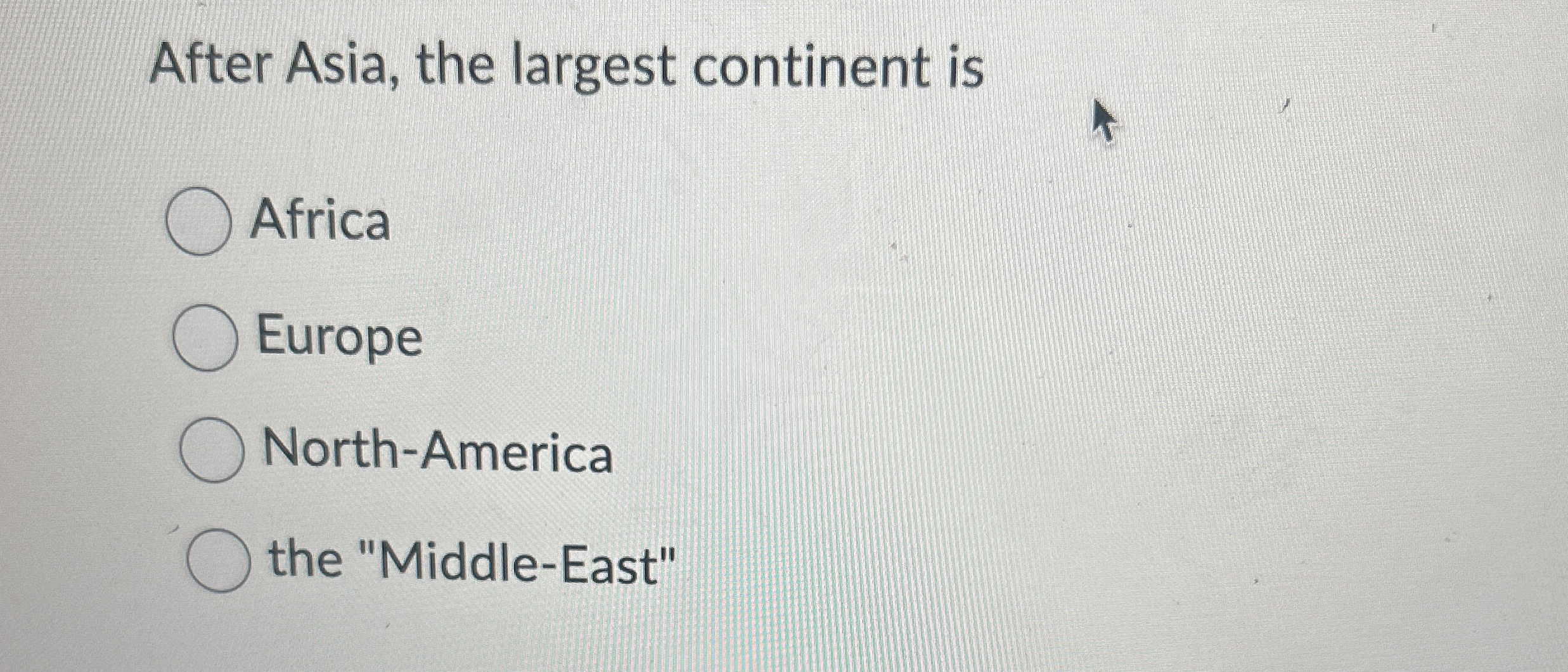 After Asia, the largest continent is Africa