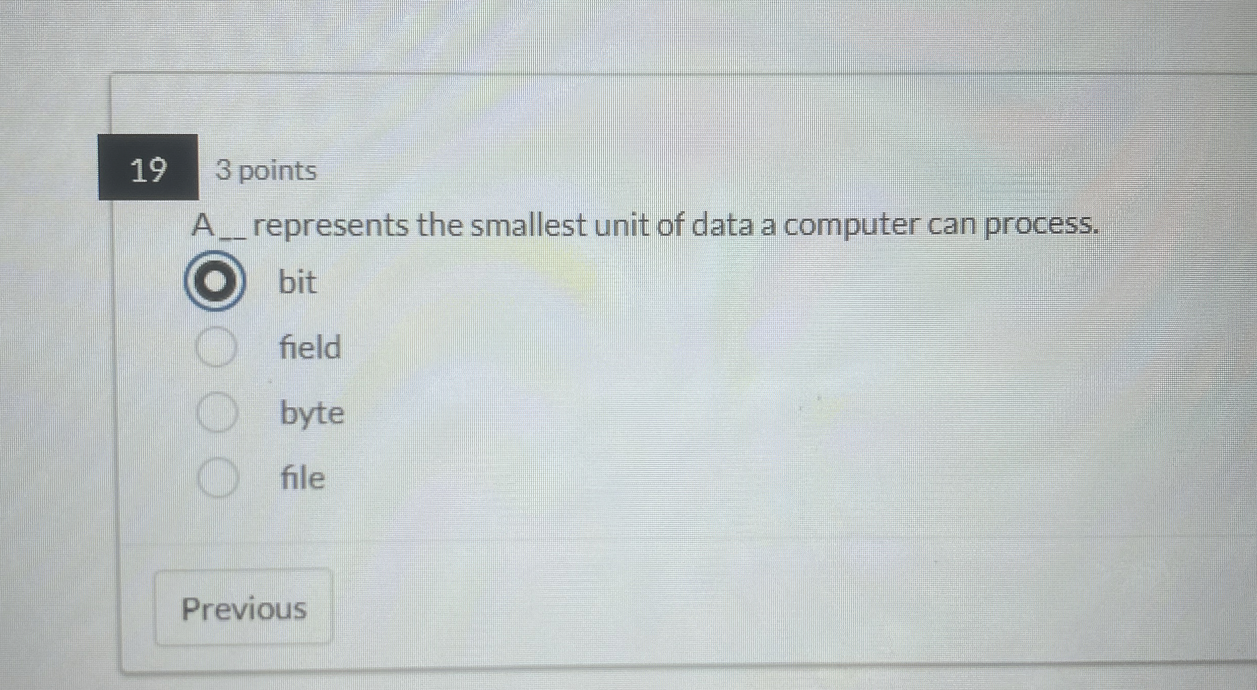 1 9 3 points A represents the smallest unit of