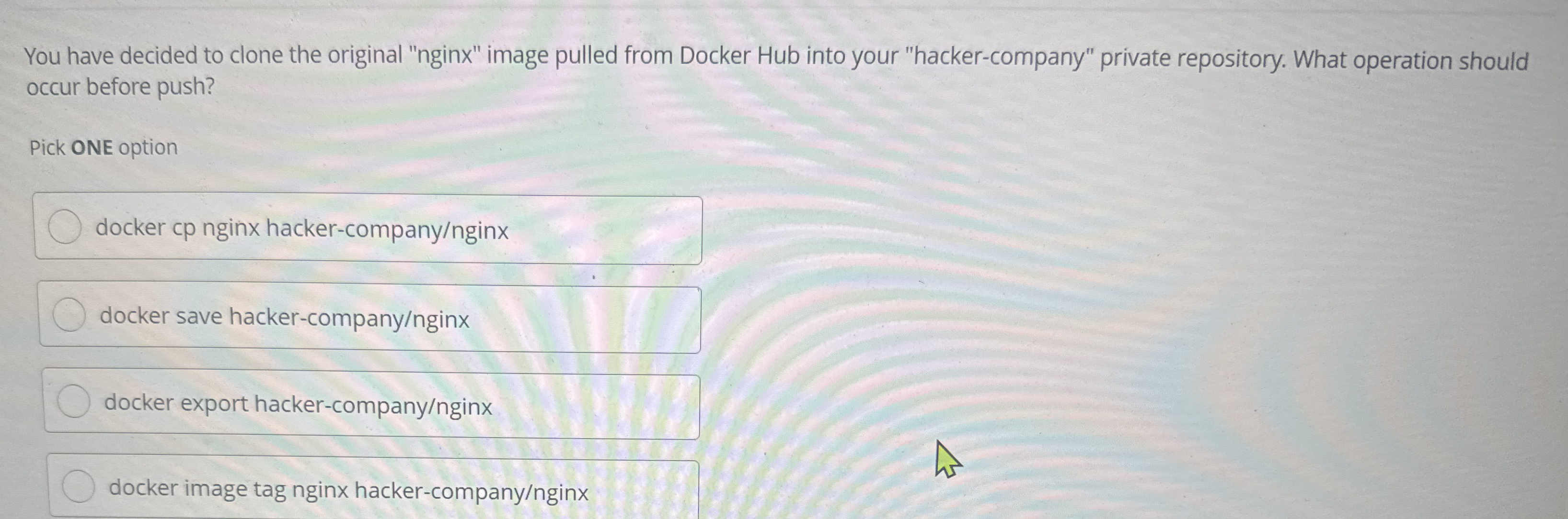 You have decided to clone the original "nginx"