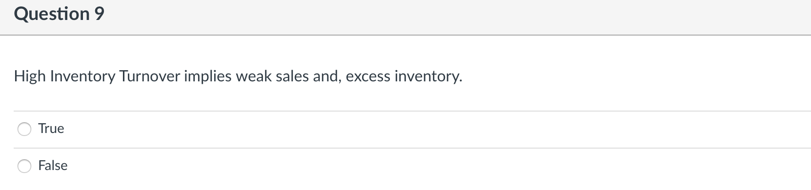 Question 1 Based on the table below, calculate