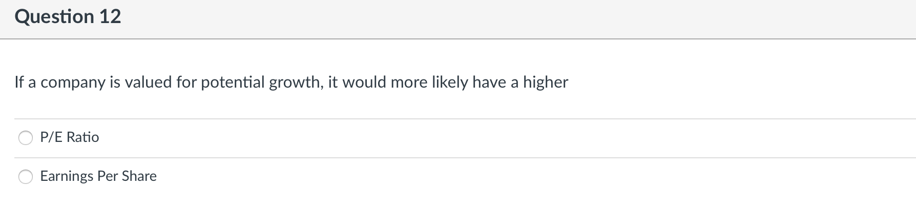Question 1 Based on the table below, calculate