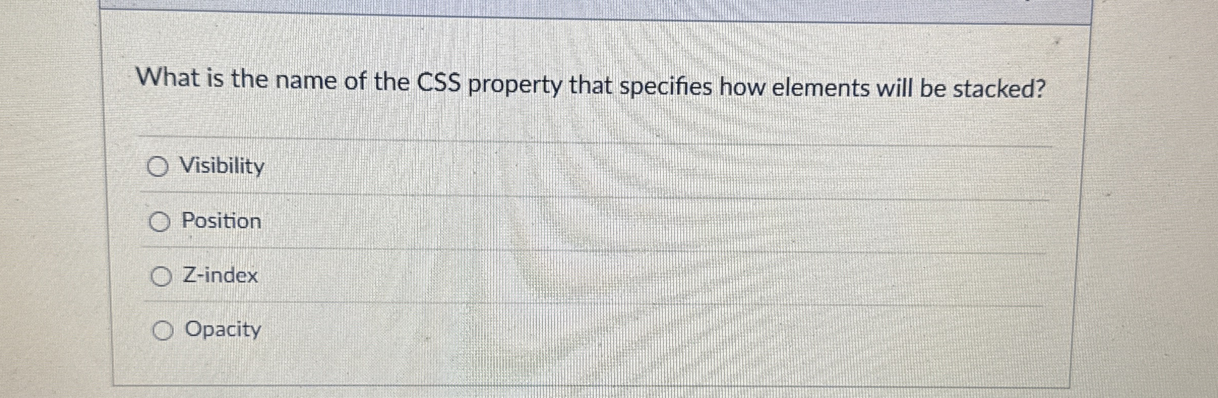 What is the name of the CSS property that